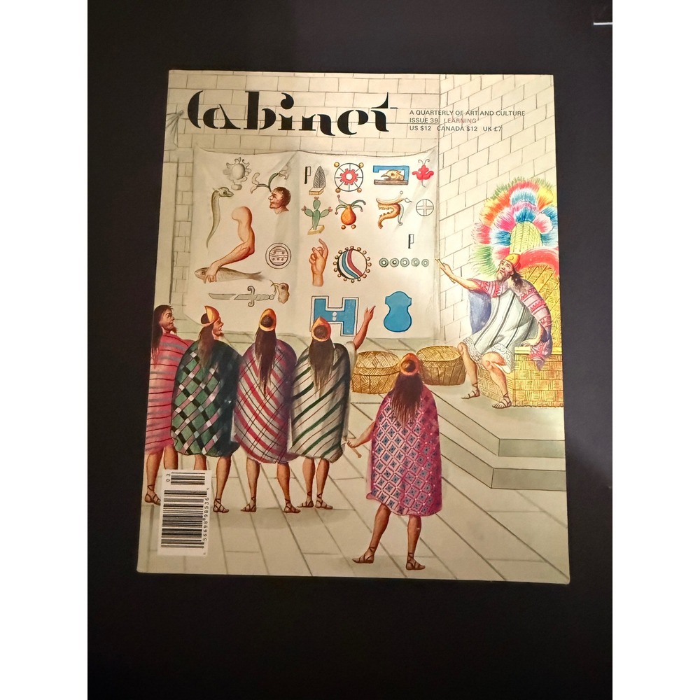 Cabinet Magazine Issue 39 Learning Fall 2010 Art Culture Quarterly Periodical